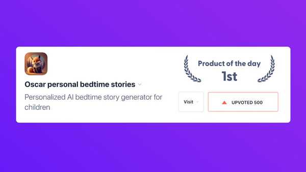 Oscar Takes First Place on Product Hunt